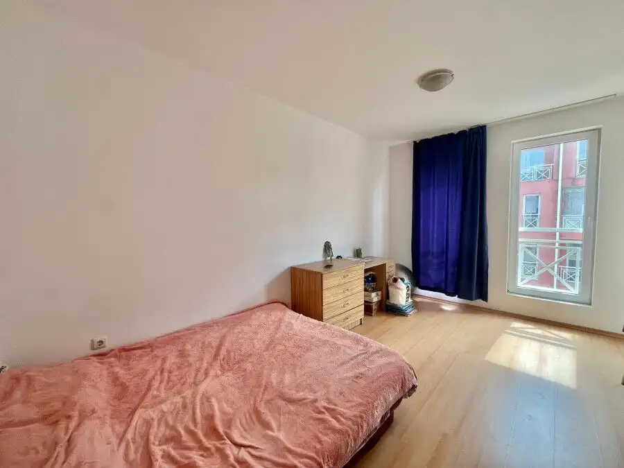 Comfortable fully furnished 2-bedroom apartment, 73 sq.m., sunny day, located 3 km from the coast. P.