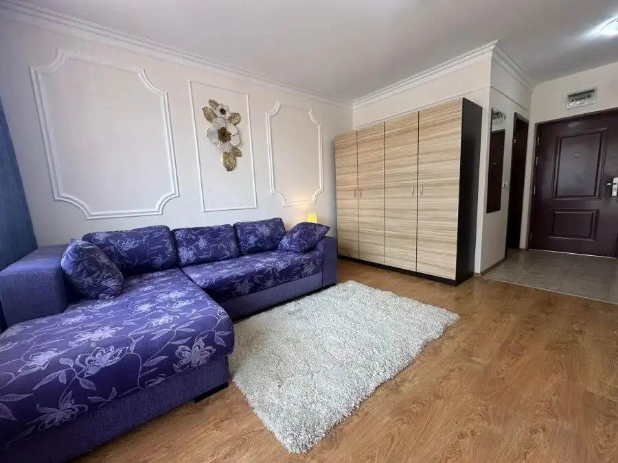Furnished studio apartment with 35 sq.m. space in Apollon complex, Ravda, featuring a comfortable li.