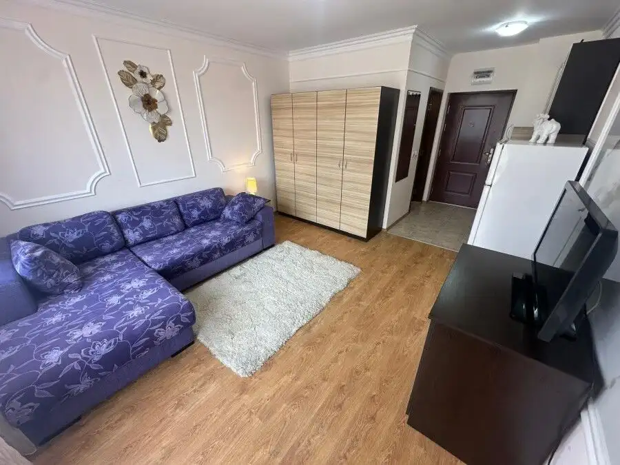 Furnished studio apartment of 35 sq.m. in Apollon complex, Ravda, with modern decor and essential am.