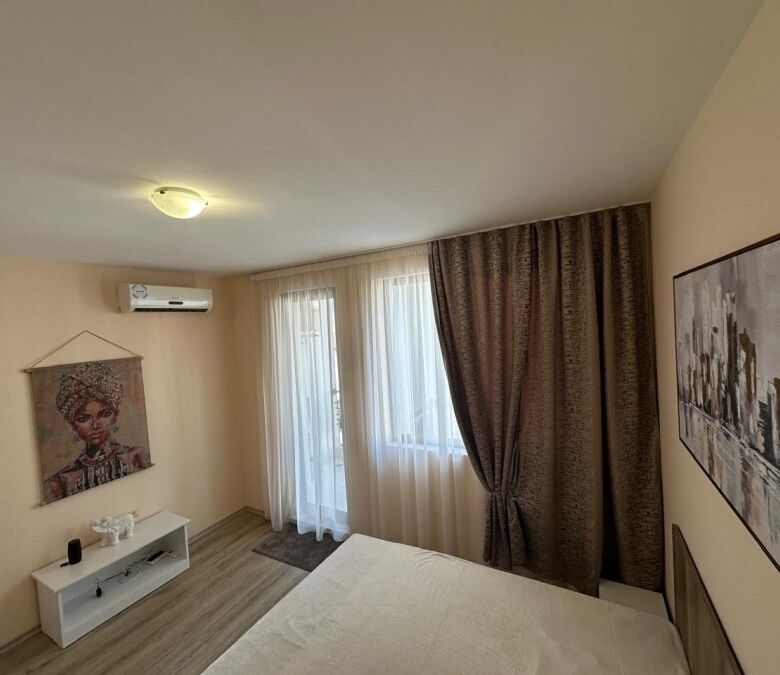 Modern studio apartment in Apollon, Ravda with bright interior and comfortable furnishings.