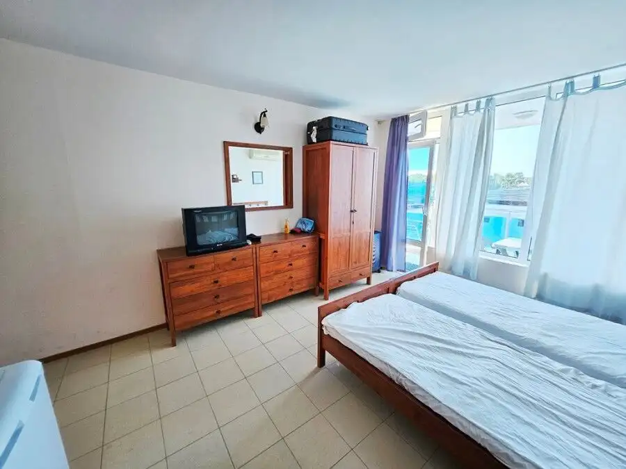 Sea view studio apartment in Esperanto hotel, Sunny Beach, fully furnished.