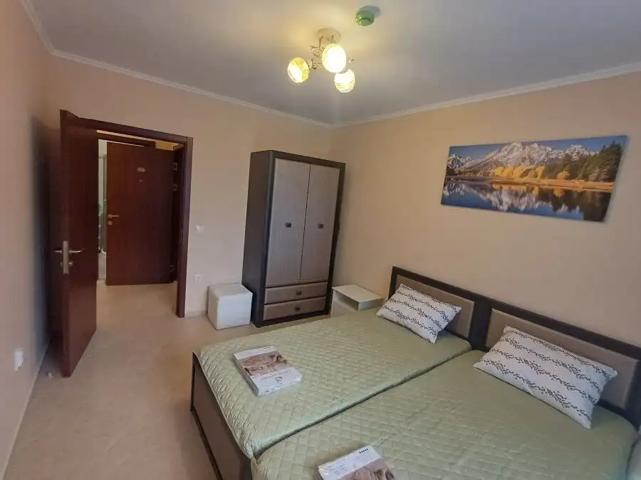 Comfortable 2-bedroom apartment with pool view in Cascadas Family Resort, Sunny Beach.