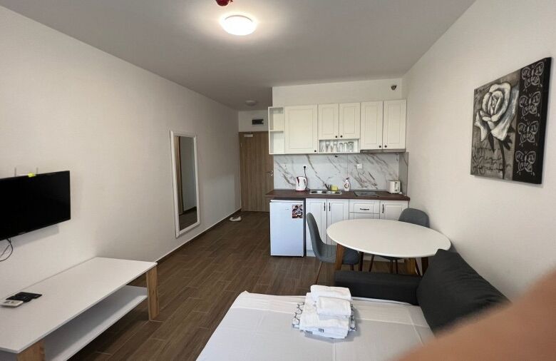 Bright studio apartment with contemporary furnishings, 40 sq.m., located in Cascadas Family Resort.