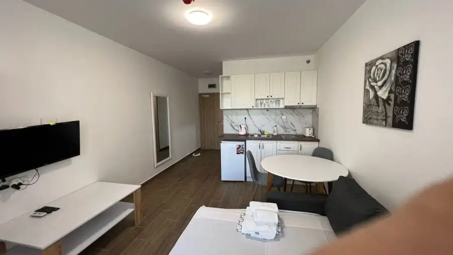Bright studio apartment with contemporary furnishings, 40 sq.m., located in Cascadas Family Resort.