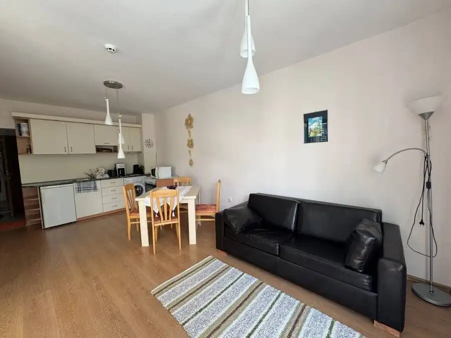 Modern 1-bedroom apartment with pool view located just 70 meters from Sunny Beach's beach, perfect f.