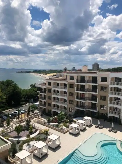 Modern sea view studio apartment in top complex Valencia Gardens, Nessebar, 44 sq.m.