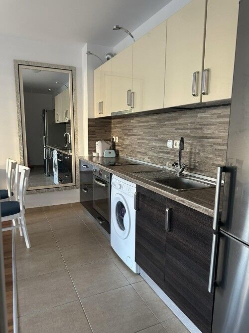Modern kitchen with appliances in Villa Aria, Sunny Beach center.
