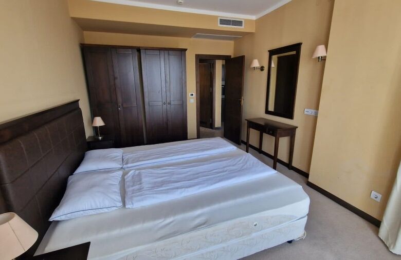 Bright 1-bedroom top floor apartment with city views in Barcelo Royal Beach, Sunny Beach, Bulgaria.