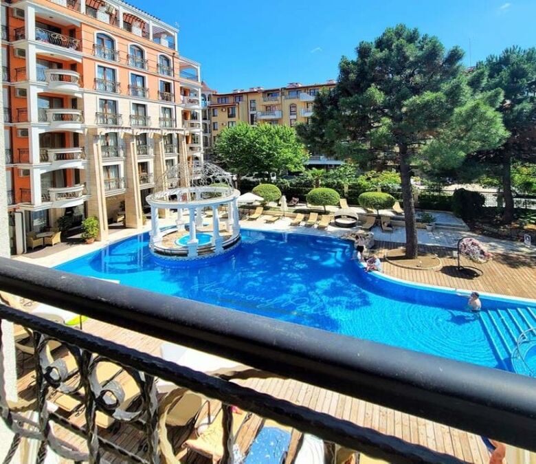 Apartment with pool in Harmony Palace, Sunny Beach, Bulgaria.