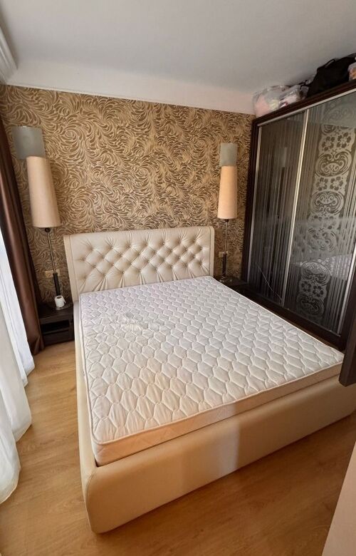 Interior view of a ground floor apartment bedroom in Harmony Palace, Sunny Beach.