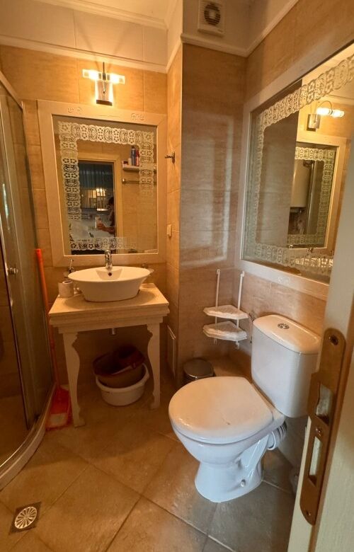 Bright bathroom in ground floor apartment at Harmony Palace, Sunny Beach.
