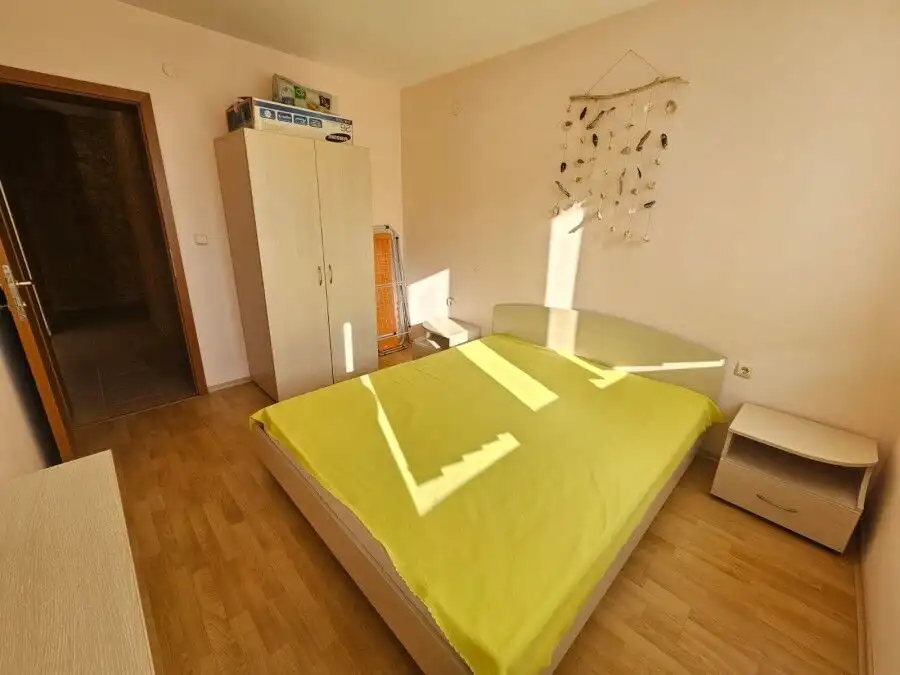 Bright bedroom with sea views in Elenite Resort, featuring a 75 sq.m. apartment at Privilege Fort.