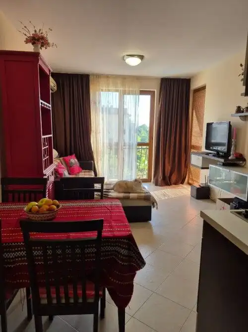 Apartment with pool view, 1 bedroom, in Cascadas Family Resort, Sunny Beach.