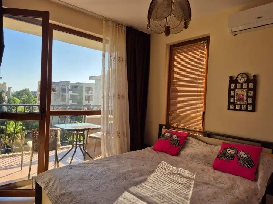 Comfortable 1-bedroom apartment with pool views in Cascadas Family Resort, Sunny Beach. Perfect for.