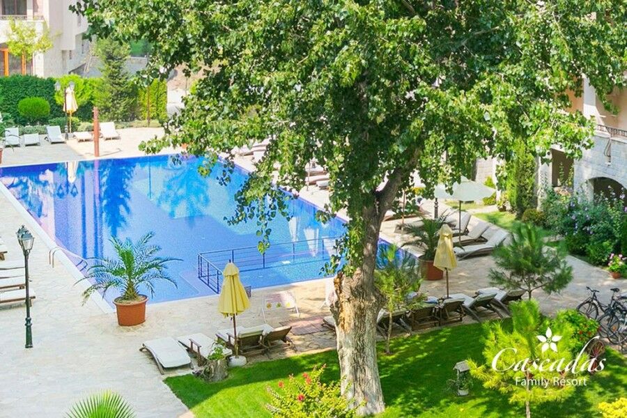 1 BED pool view apartment, Cascadas Family Resort, Sunny Beach Pool view apartment with a balcony overlooking the swimming pool at Cascadas Family Resort, Sunny Be.