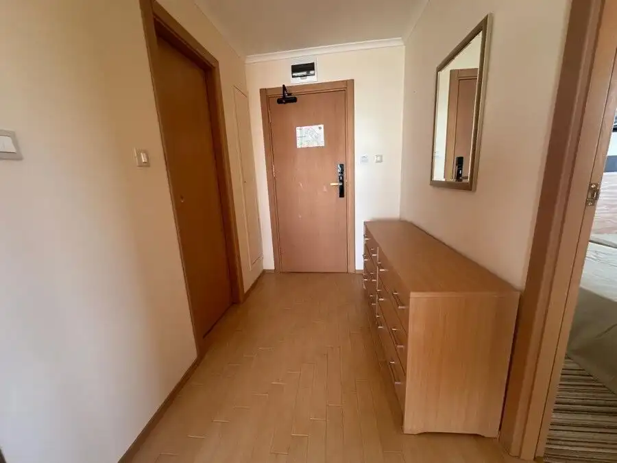 Beachfront apartment with stunning sea views in Majestic Sunny Beach. Modern interior, perfect for r.