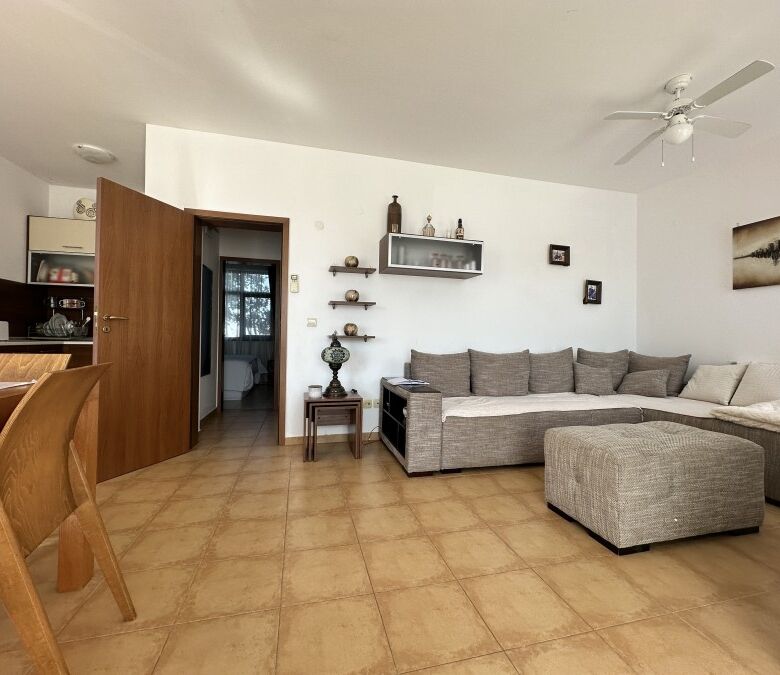 Modern 2-bedroom furnished apartment with spacious living area in Nessebar View, near Sunny Beach.