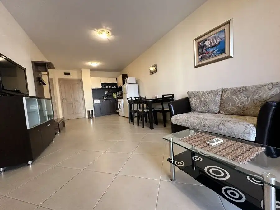 Bright 1-bedroom apartment near the sea in Kalia, Sunny Beach, offering 61 sq.m. of comfortable livi.