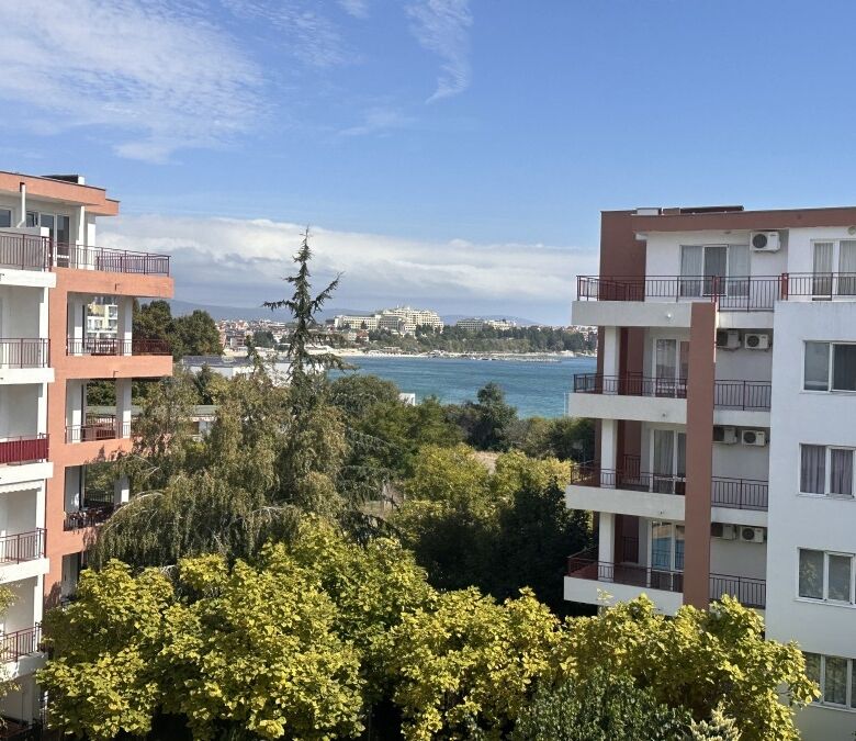 Sea view 1-bedroom apartment in Riviera Fort Ravda, first line, 78 sq.m., with balcony overlooking t.