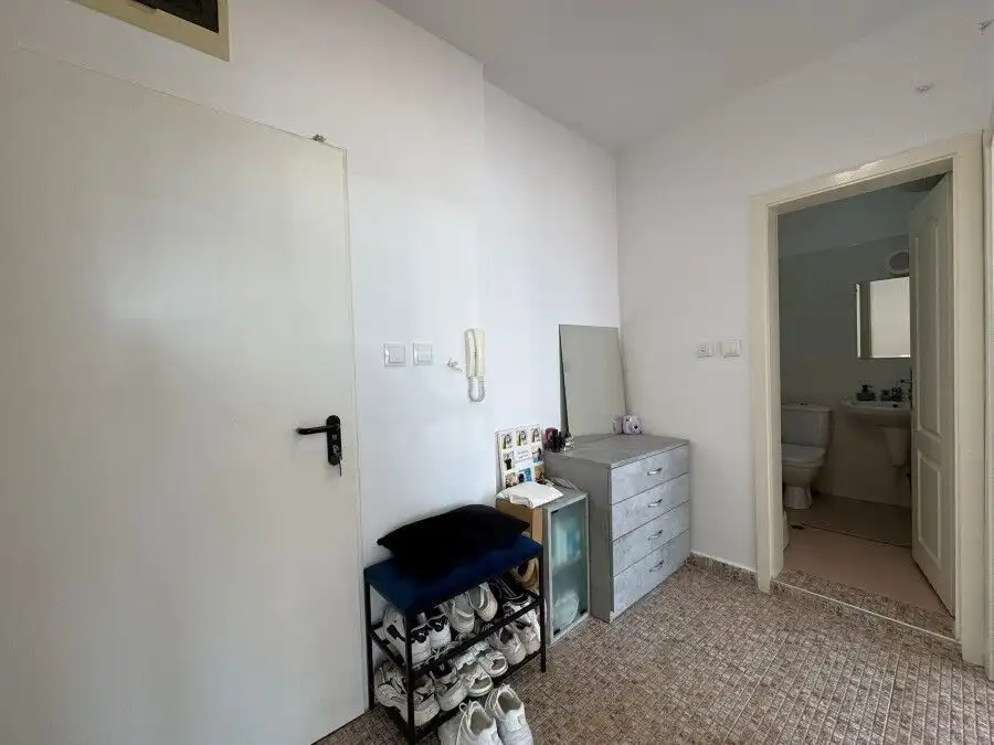Bright interior of a 1-bedroom top floor apartment in Flores Park, Sunny Beach center.