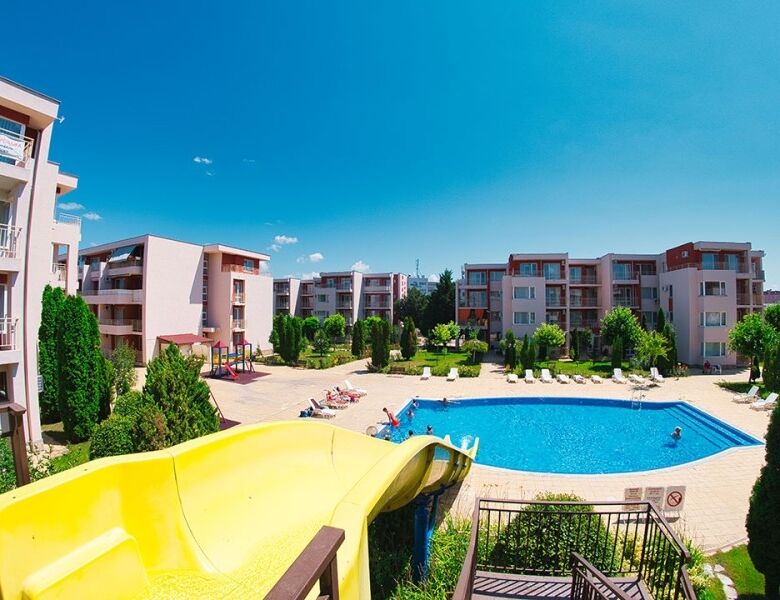 Furnished studio with 2 balconies in Nessebar Fort Club, 54 sq.m., ideal for comfortable living or i.
