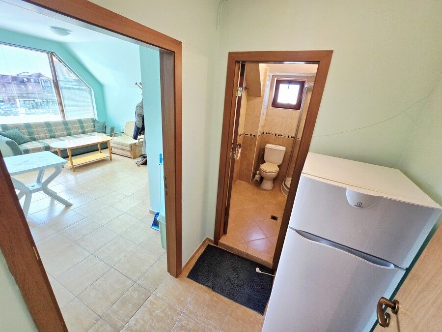Bright 1-bedroom apartment with large terrace and sea views in Amoto, Nessebar. Perfect for relaxing.
