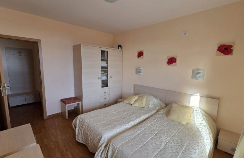 Sea view top floor apartment bedroom in Panorama Dreams, Sveti Vlas, 65 sq.m.