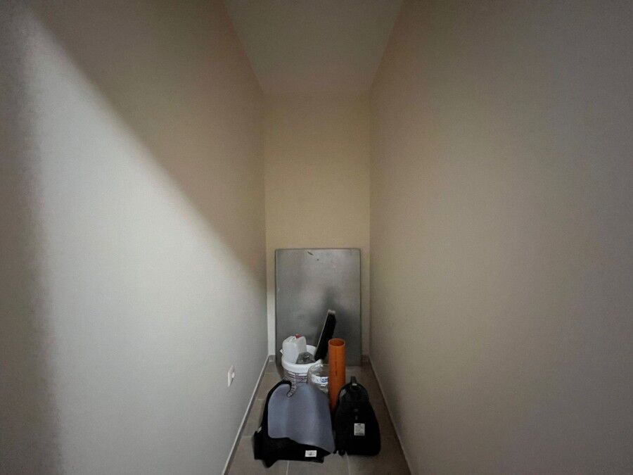 Bright interior of a 1-bedroom apartment near the sea in Ravda, Bulgaria.