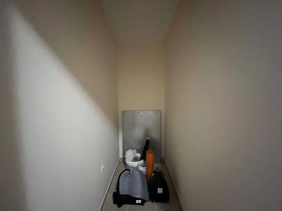 Bright interior of a 1-bedroom apartment near the sea in Ravda, Bulgaria.