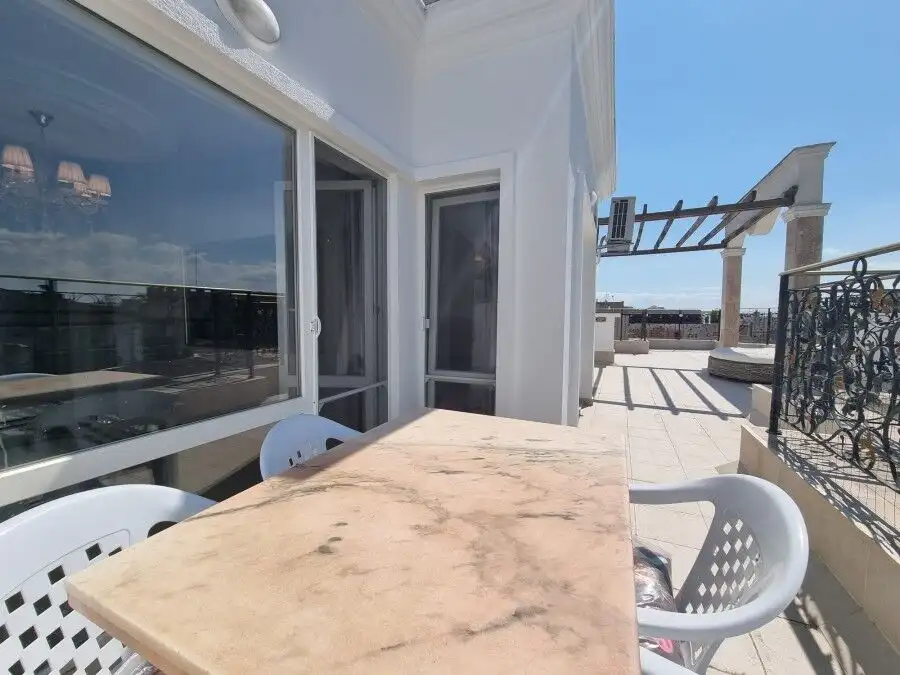 Spacious top floor apartment with large terrace and panoramic views in Sweet Homes 5, Sunny Beach ce.