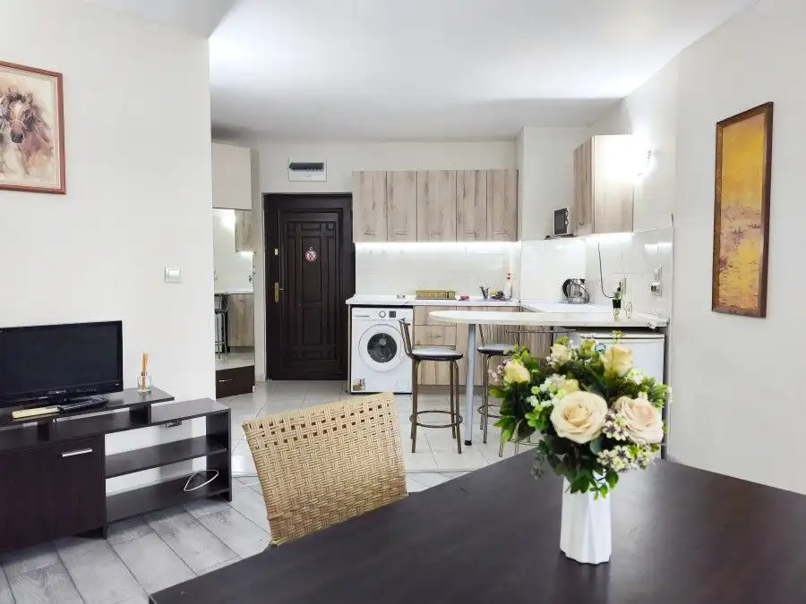 Bright apartment with open-plan living area and kitchen in Semiramida Gardens.