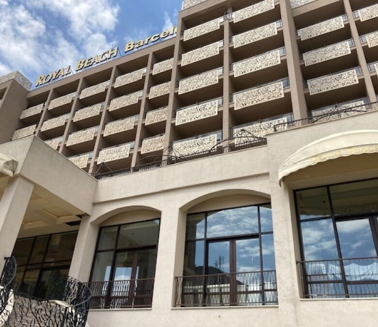 Modern 1-bedroom apartment in Barcelo Royal Beach hotel, Sunny Beach, with balcony views.
