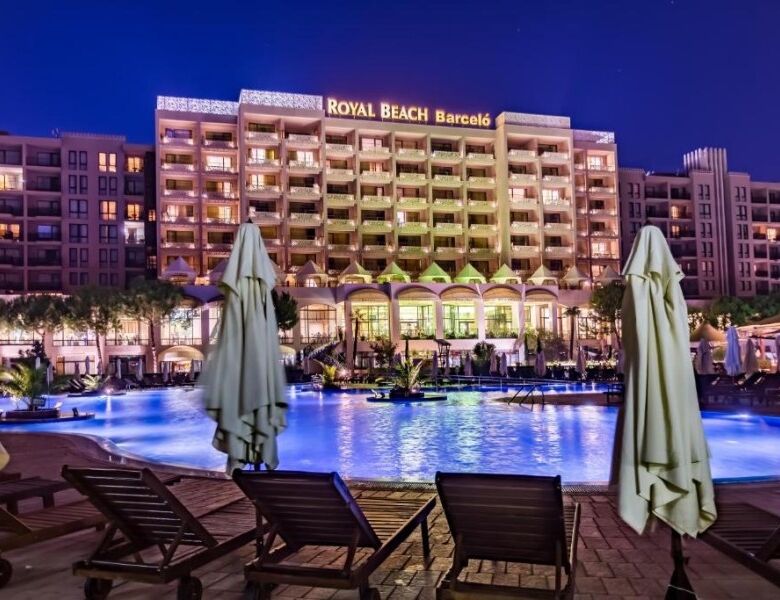 Luxury pool view apartment in Barcelo Royal Beach, Sunny Beach, offering modern amenities and stunni.