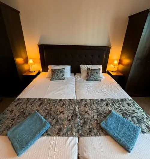 Comfortable 1-bedroom apartment with pool views in Barcelo Royal Beach, Sunny Beach. Modern decor an.