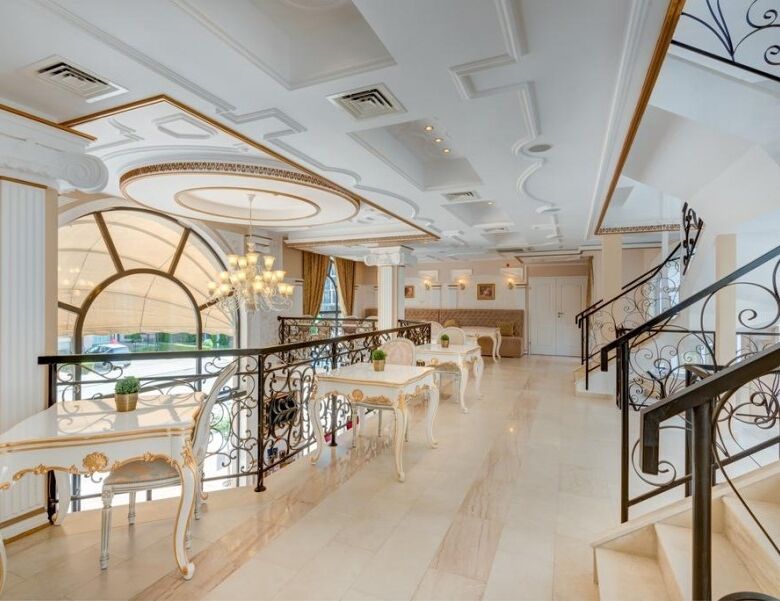 Luxury spa apartment interior with elegant furnishings at Dawn Park Deluxe, Sunny Beach.