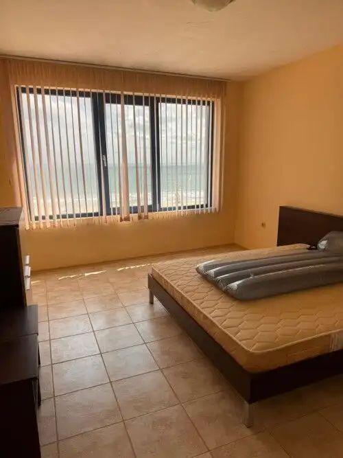 Beachfront 1-bedroom apartment with sea views in Sunny Beach.