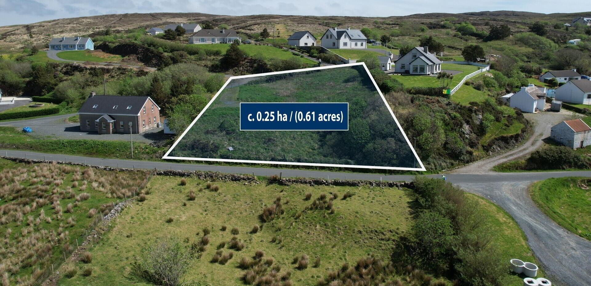 Land for sale in Derrylaghan Kilcar, County Donegal, offering scenic views and development potential.