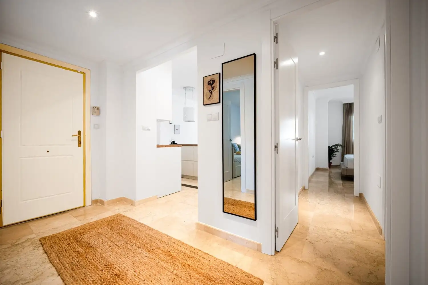 Bright and spacious renovated apartment in Marbella East with stylish decor and natural light.