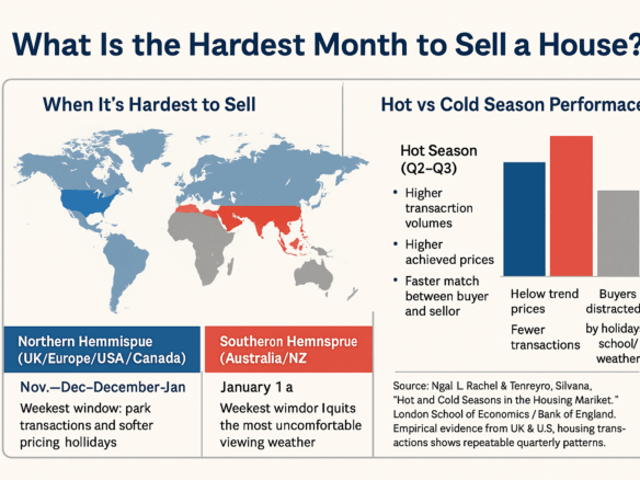Hardest time to sell a a house