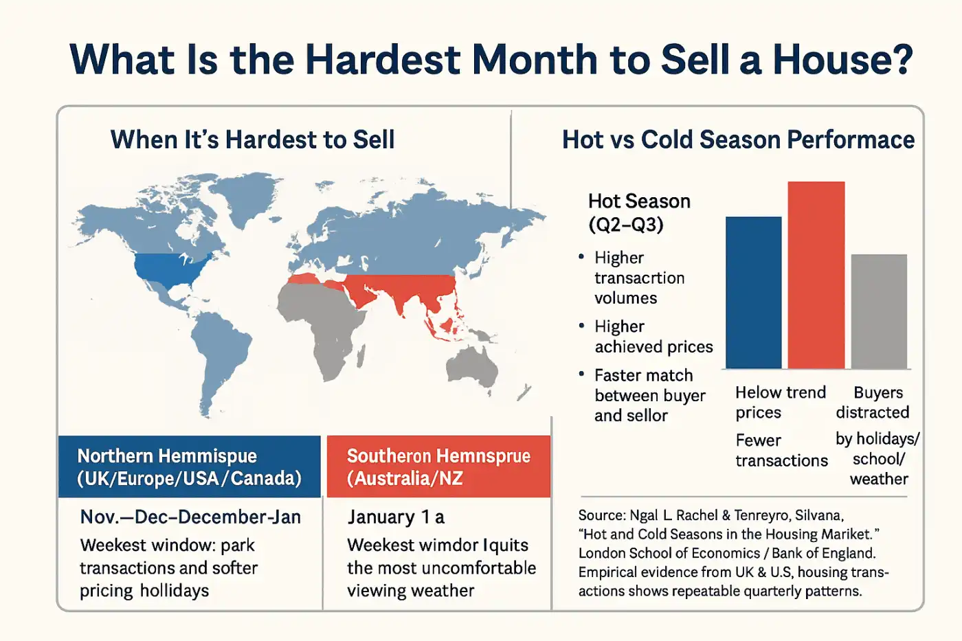 Hardest time to sell a a house