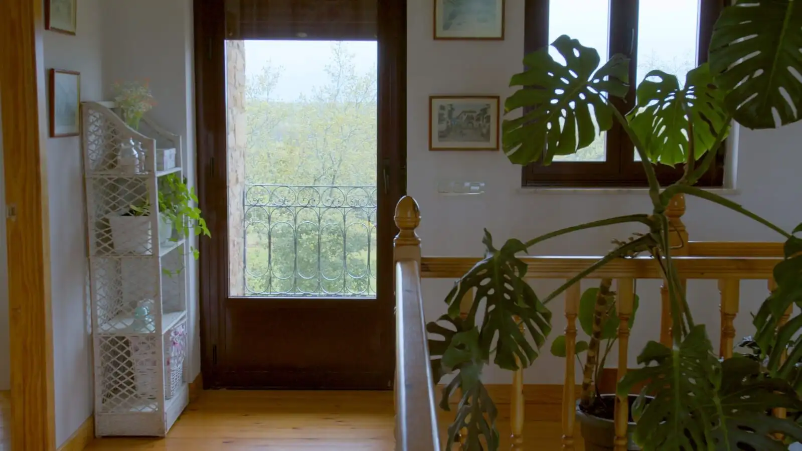 Cozy stone house with rustic interior and scenic woodland views in Salamanca for sale.