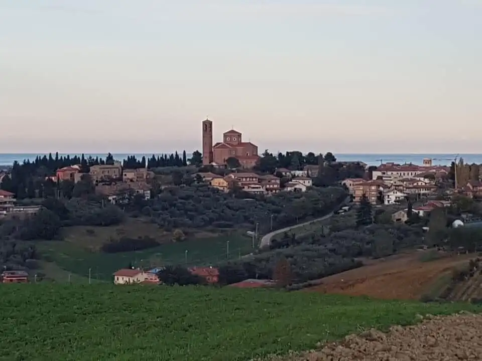 Beautiful view of a historic castle in Coriano, Rimini, ideal for a unique property investment.