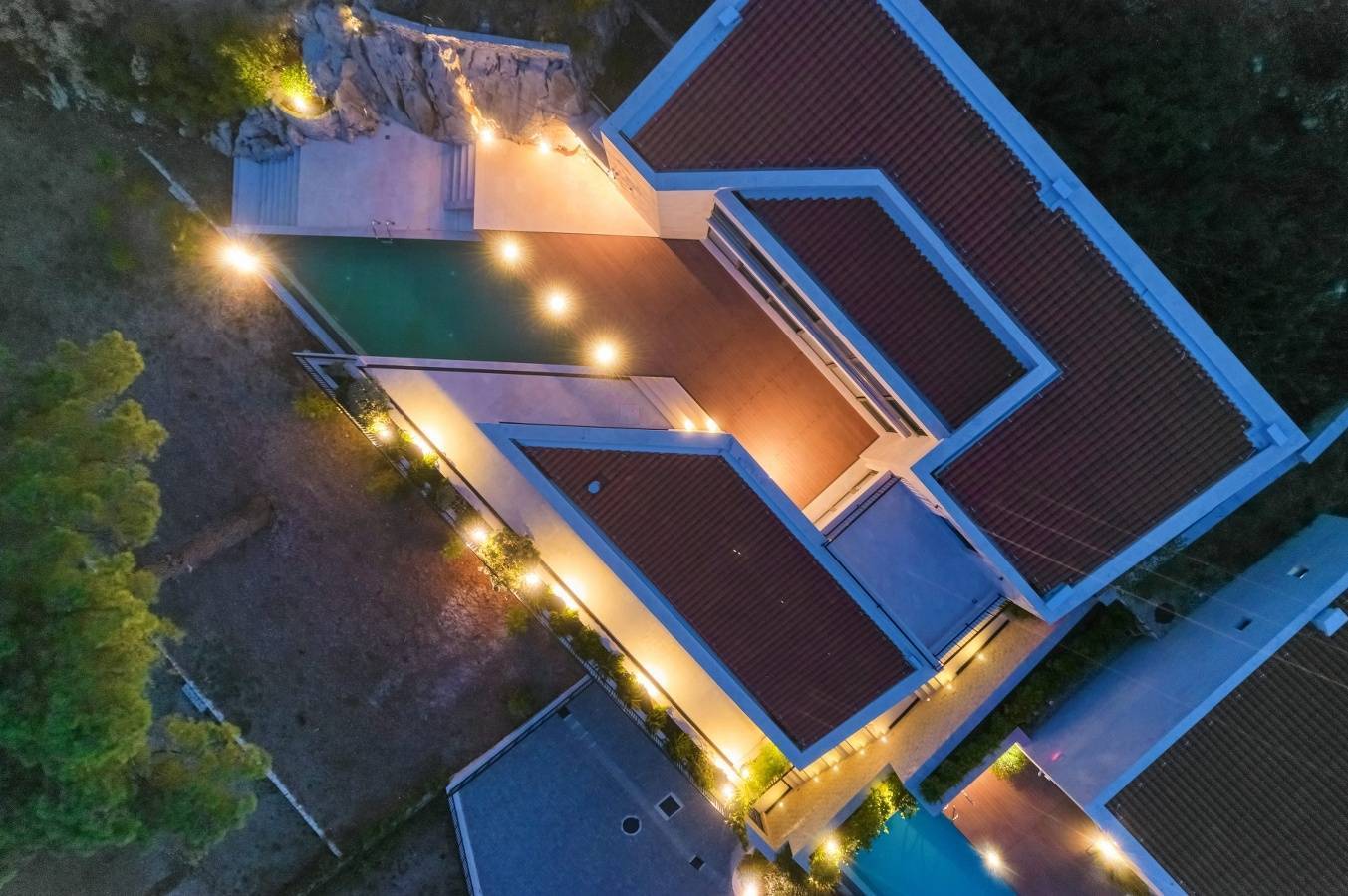 Seaview-villa-with-pool-for-sale-in-Kotor-aerial-shot