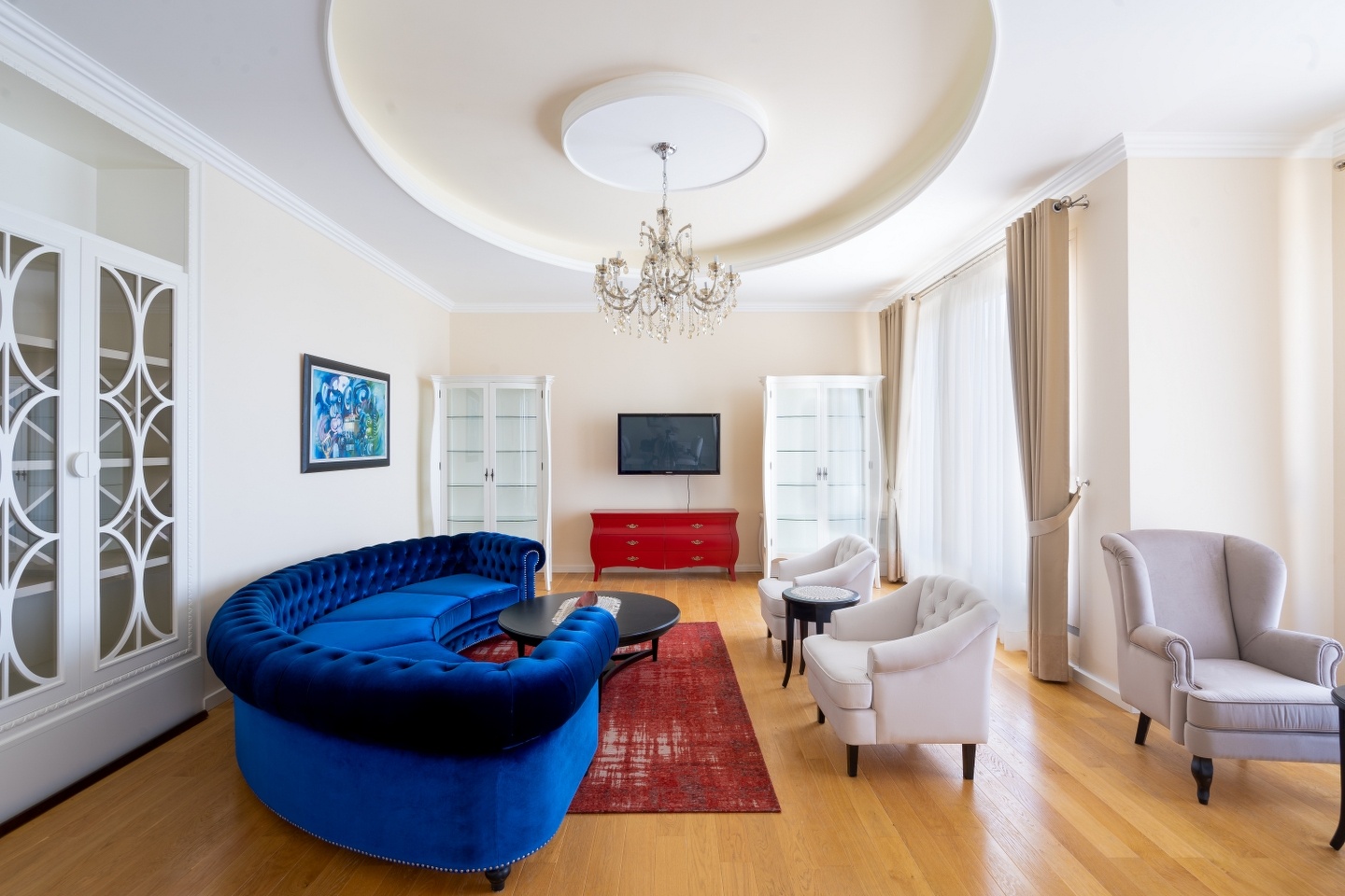 Seaview-villa-with-swimming-pool-for-sale-in-Budva-Rezevici-living-room