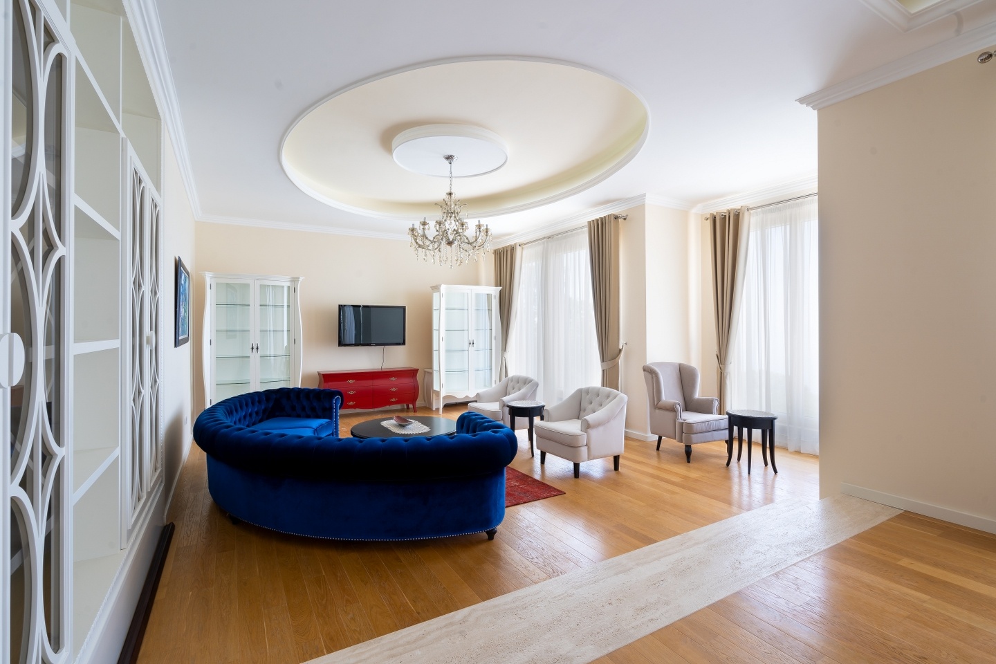 Seaview-villa-with-swimming-pool-for-sale-in-Budva-living-room