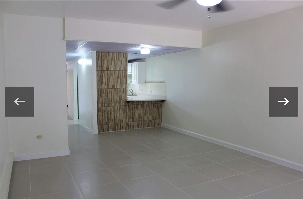 Spacious interior of a 2-bedroom townhouse in Fairways Maraval, Port of Spain, Trinidad.