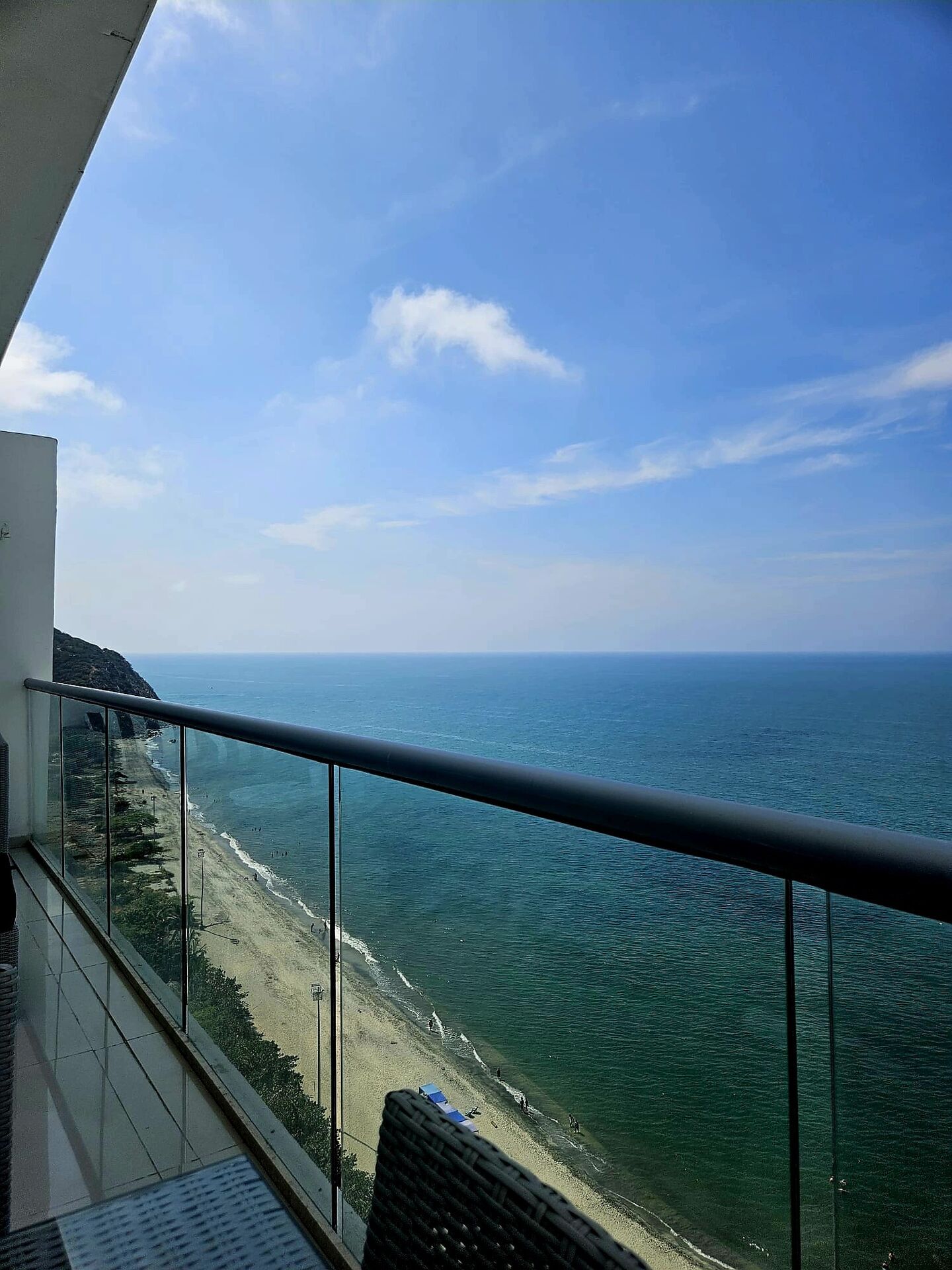 Stunning ocean view from a luxury penthouse in Gaira Playa Salguero Magdalena.