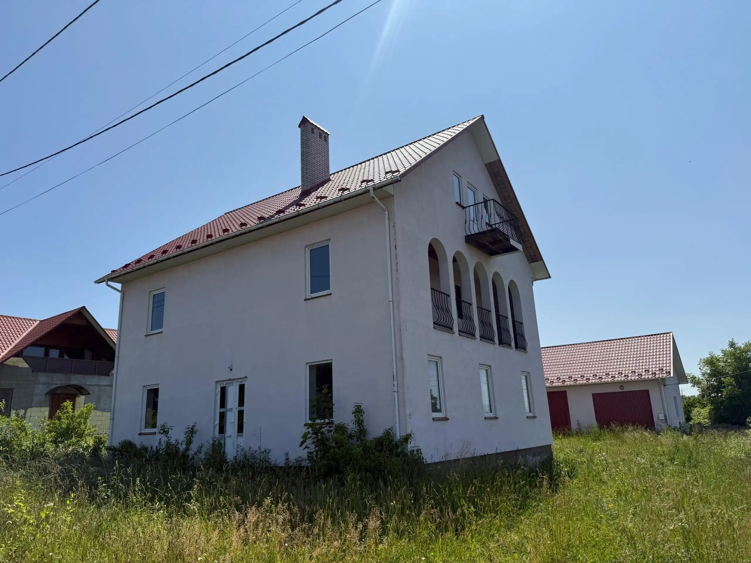 Spacious duplex house with garden and nature views in Storozhynets, Ukraine.