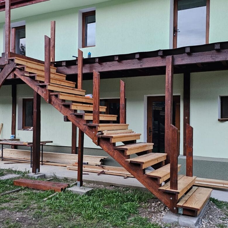 New 9-bedroom house under construction in Vulcan Brasov, Romania.