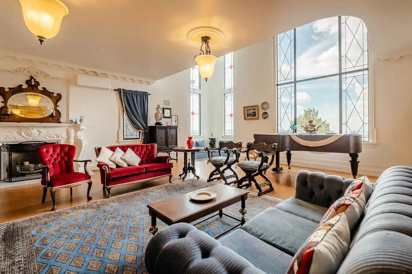 Château Te Kamo for sale in Ngararatunua, featuring elegant interiors and stunning views.